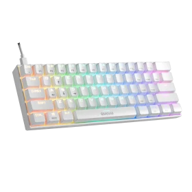 Tastatura Gamdias Hermes E3 RGB mehanička, bela ,blue switch