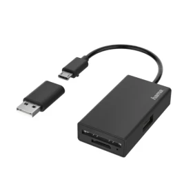 Card Reader OTG USB 2.0 Hama 200125 Black