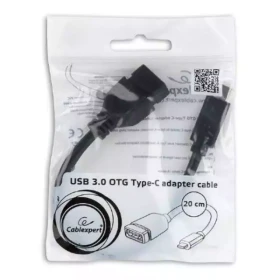 Kabl USB A (F)  - Type C (M) Gembird 0.2m A-OTG-CMAF3-01 USB 3.0