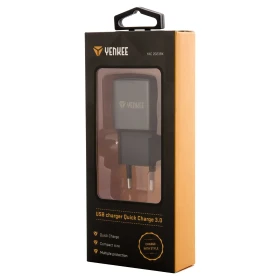 Punjač za mobilni telefon Yenkee YAC 2023BK QC3.0 - Crni