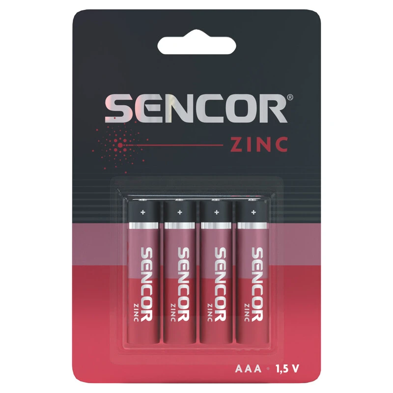 Baterija Sencor R03 AAA 4BP Cink Karbon 1/4 slika 1