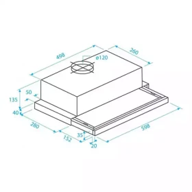 Aspirator Beko CTB6250B širina 60cm/kapacitet 440m3