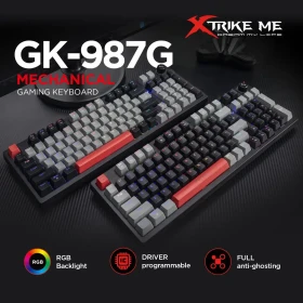 Tastatura Xtrike GK987G RGB osvetljenje, plavi svčevi, USB, mehanička