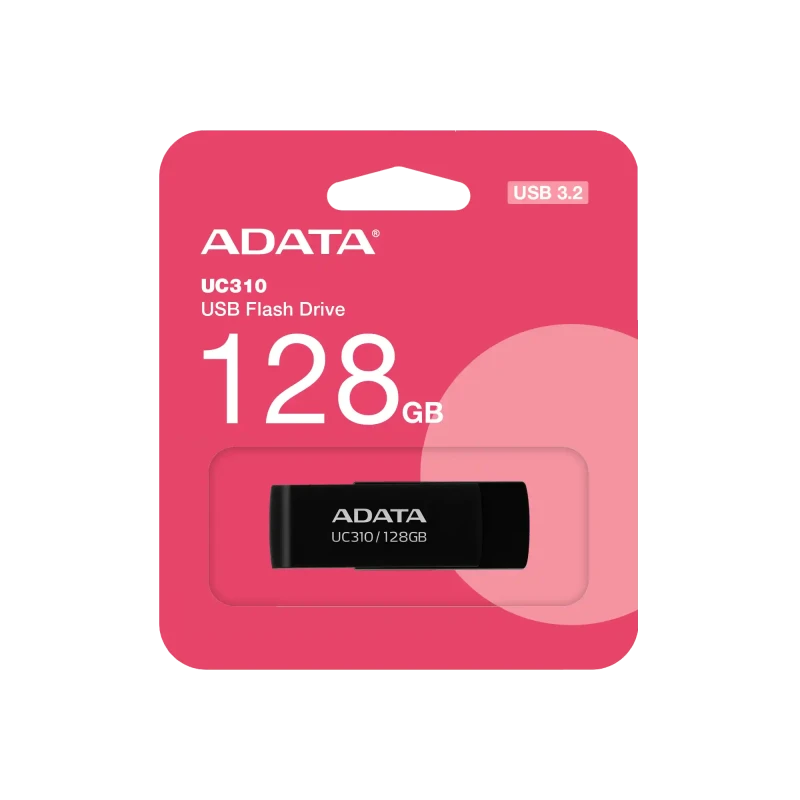 USB Flash 128 GB AData 3.2 UC310-128G-RBK slika 1