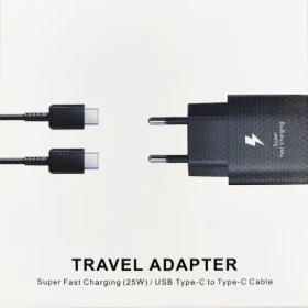 Kućni brzi punjač Gembird NPA-AC43 25W USB-C + kabl USB-C na USB-C 5V/3A, 9V/2,2A