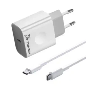 Kućni brzi punjač Konfulon C69D 20W + DC15 Type C KABL