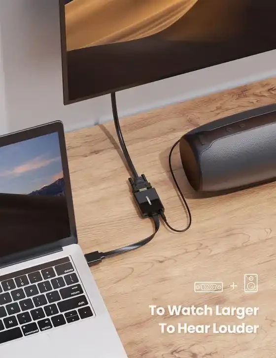 Adapter koverter HDMI-VGA M/Ž Ugreen MM103 0.25m slika 1