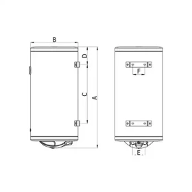 Bojler Termorad BTCR-80 Standard Emajlirani kazan/zapremina 80l
