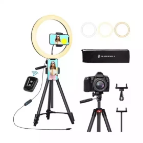 Stojeća selfi ring LED lampa TaoTronics TT-CL027 Black/Daljinski