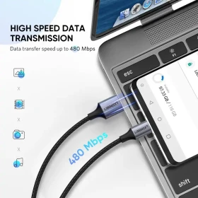 Kabl UGREEN US288 USB-A 2.0 na USB tipe C 2m