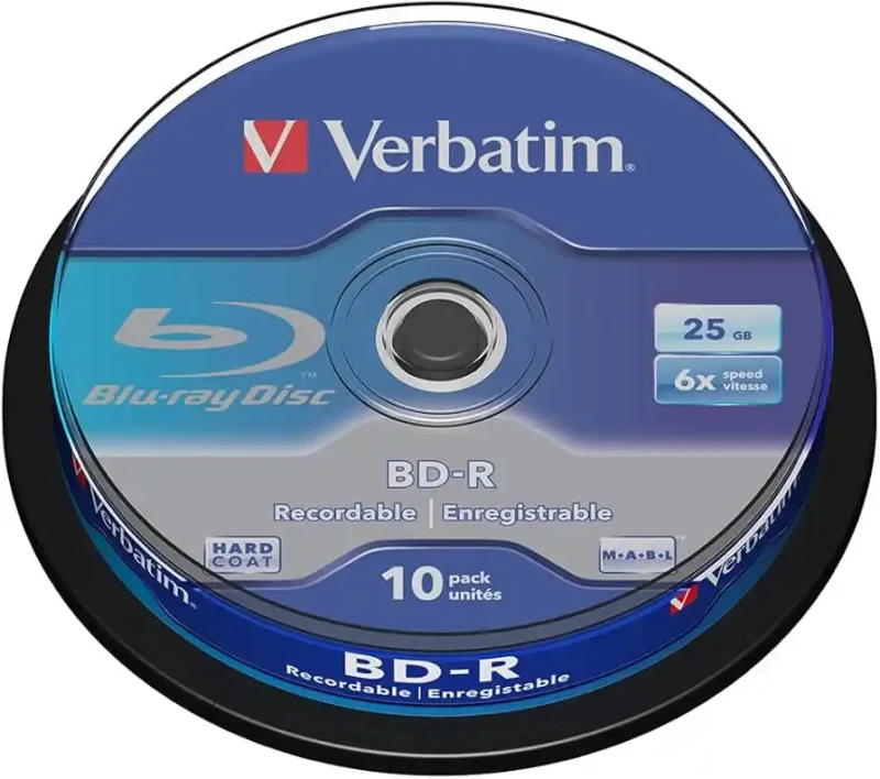 Blue-Ray Verbatim 25GB 1/10 6x/zvono slika 1