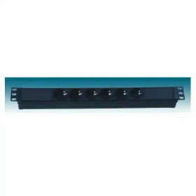 Razvodni pdu panel 19/1U sa 6 utičnih mesta i kablom 2m sa utikačem PDU-6-1U
