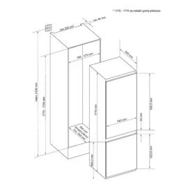 Ugradni frizider VOX IKK 3410E