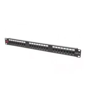 Patch panel 19/1U sa 24 RJ-45 UTP kat. 5e, dual Krone LSA & 110 IDC reglete (UP5E-24-1U)