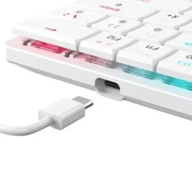 Mehanička tastatura White Shark Nagamaki GK 006211 Bela/Low Profile/Red switches/RGB