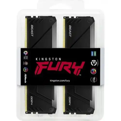 Memorija DDR4 64GB 3600MHz (2x32) Kingston Fury Beast RGB KF436C18BB2AK2/64 slika 1
