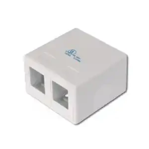 Modul nazidne utičnice prazne 2xRJ45 AT-AG-302A-WH slika 1