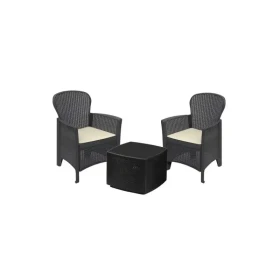 Baštenski set Rama antracit Linea Rattan