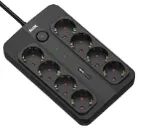 Produžni kabl sa prenaponskom zaštitom sa 8 utičnica MAX MPS-908SB-3M/3m/USB port