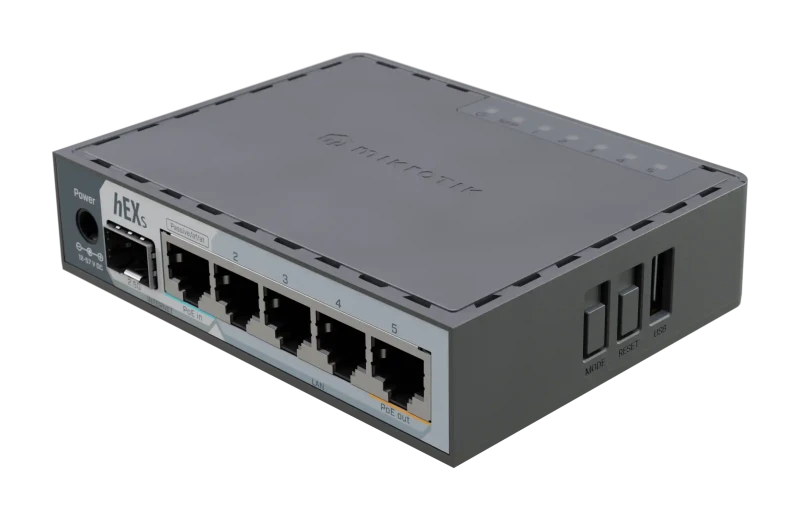 MikroTik E60iUGS hEX S ruter sa 5 x GB LAN/1 x WAN/2.5GbE SFP + USB3.0 slika 1