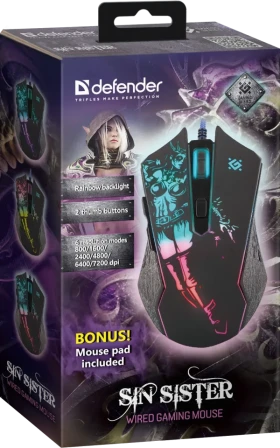 Gaming Miš Defender Sin Sister GM-933 7200dpi