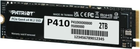 SSD M.2 NVMe 2TB Patriot P410 5000MBS/4500MBS P410P2TBM28H