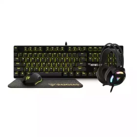 Tastatura mehanička + miš + podloga + slušalice Gamdias Hermes E1B