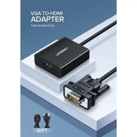 Adapter konverter VGA na HDMI + micro usb napajanje M/Ž Ugreen CM269