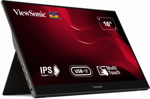 Monitor 15.6 Viewsonic TD1655  Touch 1920x1080/Full HD/IPS/60Hz/2xUSB-C/HDMI/Audio/Zvučnici slika 1