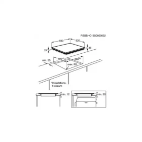 Ugradna ploča Electrolux  EHF6241FOK  širina 60cm/senzorske komande/keramička ploča
