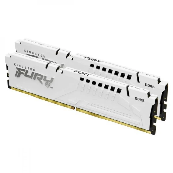 Memorija DDR5 32GB 5200MHz (2x16) Kingston Fury Beast White KF556C40BWK2-32 slika 1