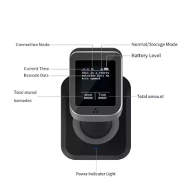 POS Barcode skener prenosni Symcode MJ-1932 2D/Wi-Fi/Bluetooth/display/16MB