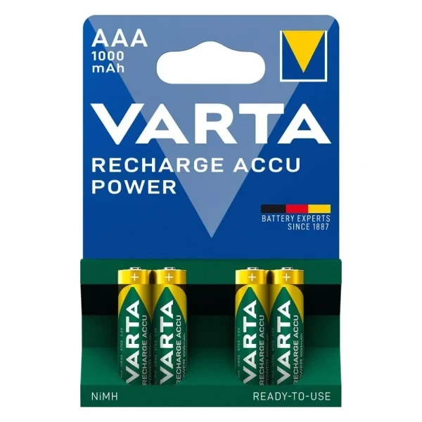 Punjiva baterija Varta Ready to use HR03 1000mAh AAA 1/4 slika 1