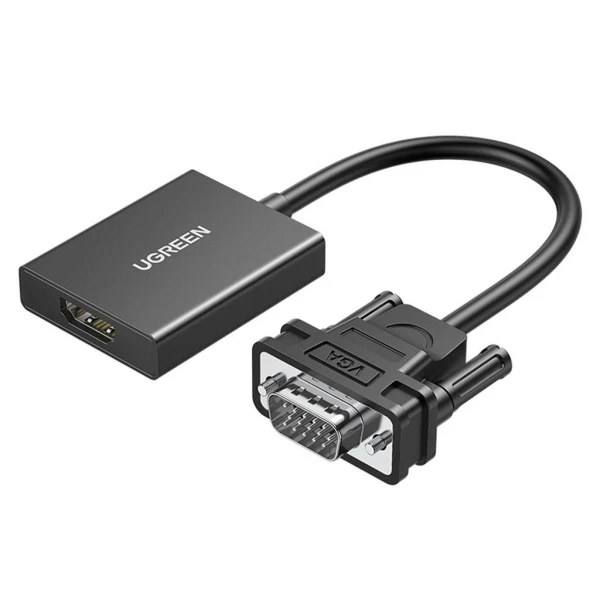 Adapter konverter Ugreen VGA na HDMI + Audio port 1080P/60Hz CM513 slika 1