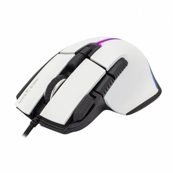 Miš White Shark MARROK 12000DPI/9D/1000Hz Polling/RGB/White slika 1