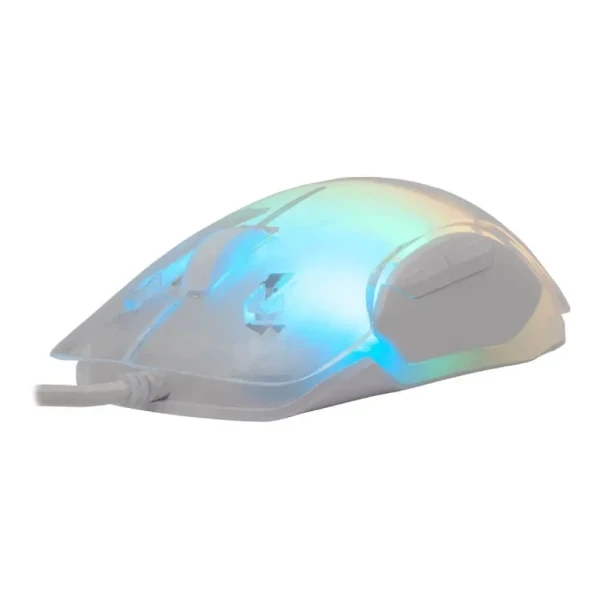 Miš White Shark MORDRED 12800DPI/7D/RGB/1000Hz Pooling/White slika 1
