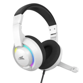 Slušalice sa mikrofonom Baracuda HYDRA 40mm/Multiplatform/RGB/Bela