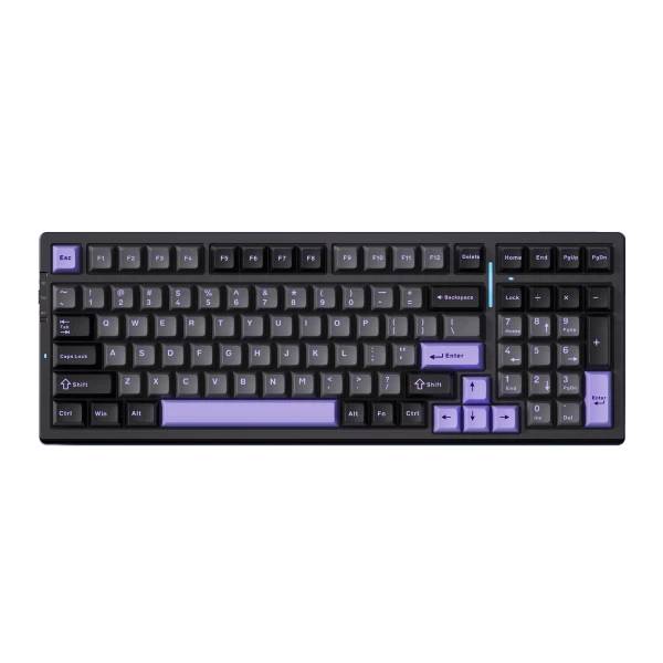 Bežična gaming tastatura MCHOSE G98 Pro Mehanička black purple slika 1