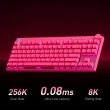 Gaming tastatura MCHOSE Mix 87 Hall Effect Magnetic Switch rose red mini 1
