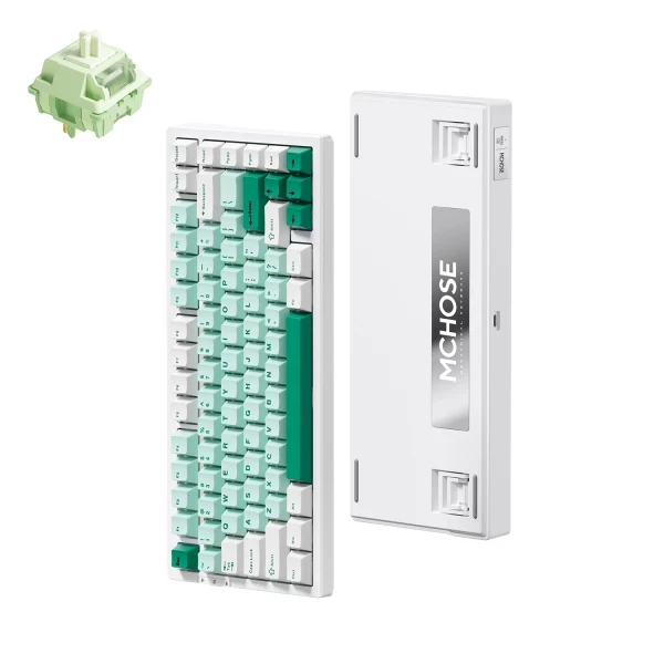 Bežična gaming tastatura MCHOSE G75 Pro Mehanička green slika 1