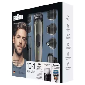 Trimer Braun MGK7221 punjivi/8 nastavaka (0.5-21mm) + Gillette Fusion5