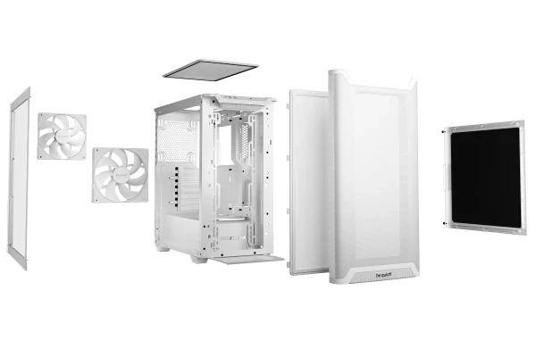 Kućište Be Quiet Pure Base 501 Airflow Window White BGW75 slika 1