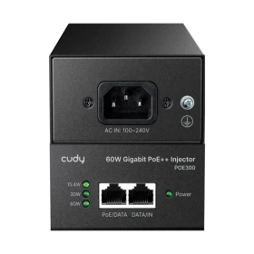 Adapter Cudy POE300 60W Gigabit PoE+/PoE Injector, 802.3at/802.3af Standard/domet 100 Metara