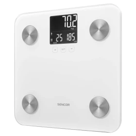 Telesna fitnes vaga Sencor SBS 6025WH/LCD/bela