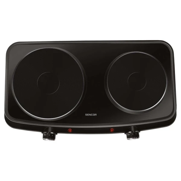 Električni rešo Sencor SCP SCP 2254BK-EUE4 /snaga 2500W/dve ringle 18+15cm/crna slika 1