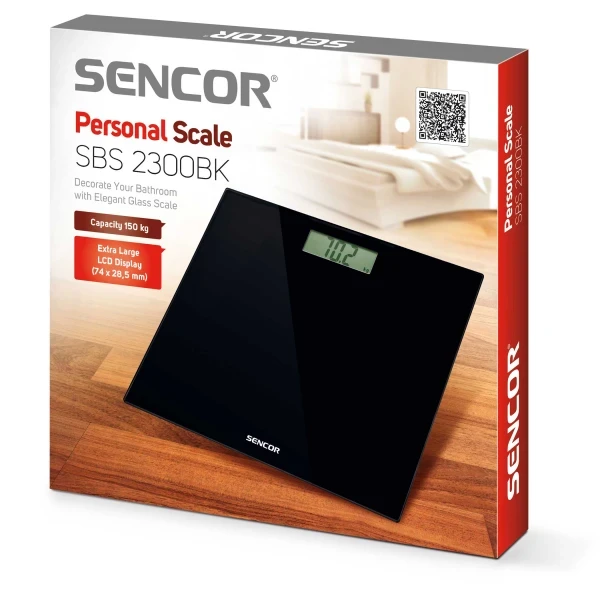 Telesna vaga Sencor SBS 2300BK/LCD/crna slika 1