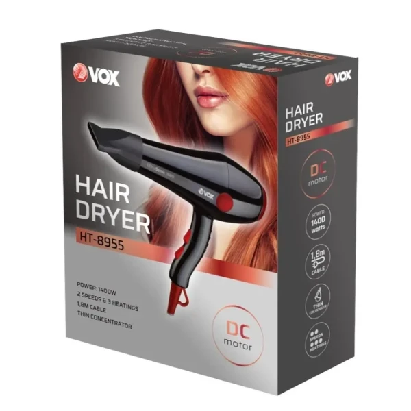 Fen za kosu Vox HT8955/1400W/crna slika 1