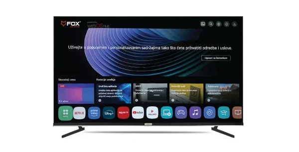 SMART LED TV 65 FOX 65WOS626D 3840x2160/4K/UHD/ATV/DTV-C/T/T2/S/S2 webOS slika 1