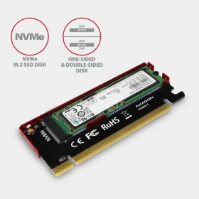 PCI-E to m.2 NVMe Controller Axagon