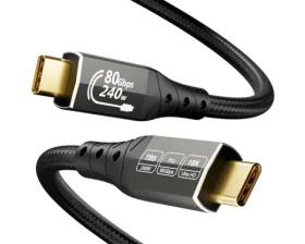 Kabl USB  E-Green USB4 V2.0 USB C-CM/M Thunderbolt 5/4, 80Gbps/PD 16K@60Hz 8K@120Hz, 2m, c 0.5m